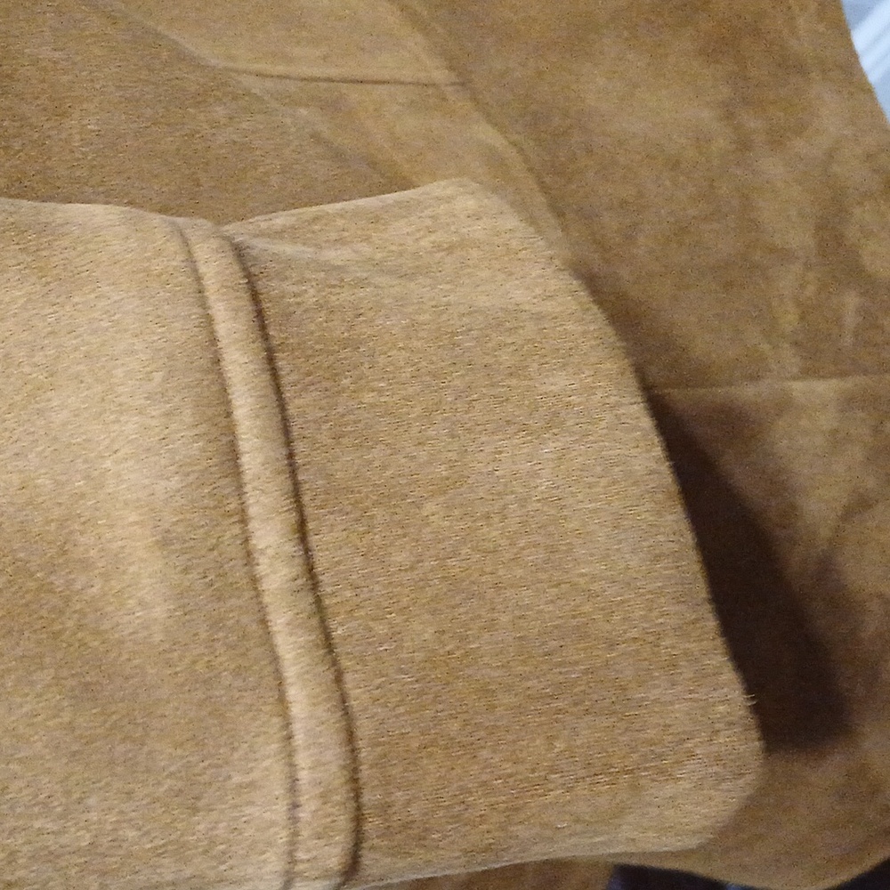 Ann Taylor Warm Brown Suede-Like Top - Picture 5 of 9